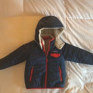 Patagonia reversible tribbles hooded jacket